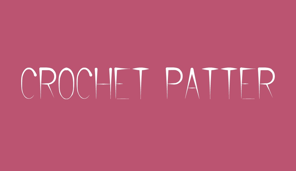 CROCHET PATTERN font big