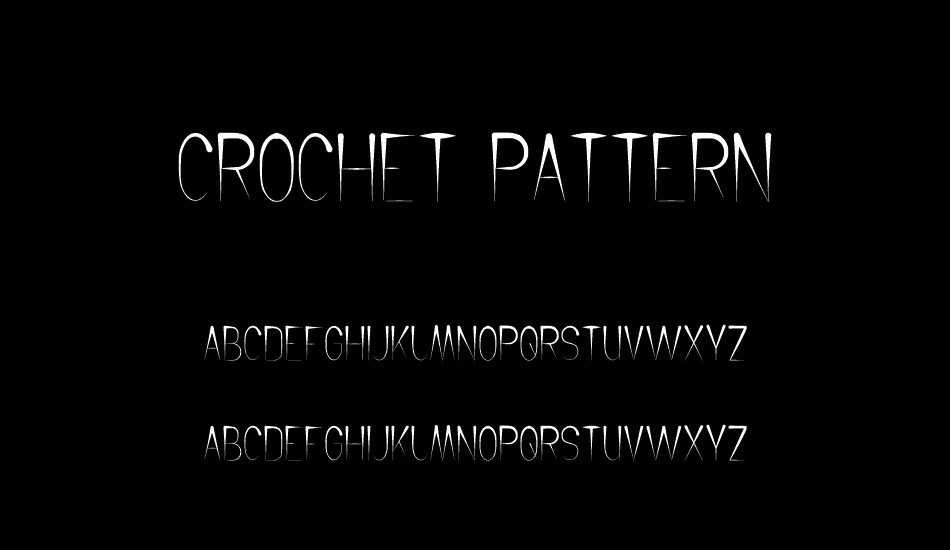 CROCHET PATTERN font