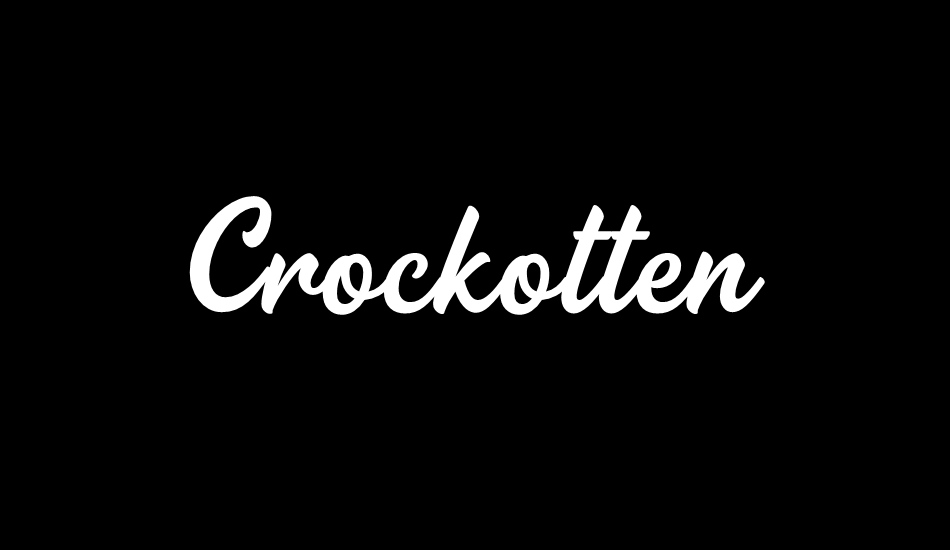 Crockotten Personal Use Only font big