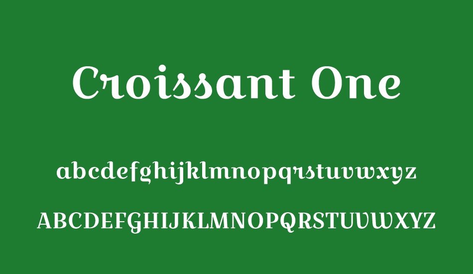 Croissant One font