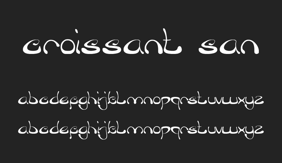 croissant sandwich font