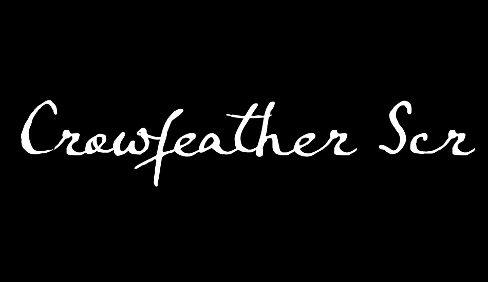 Crowfeather Script DEMO font big