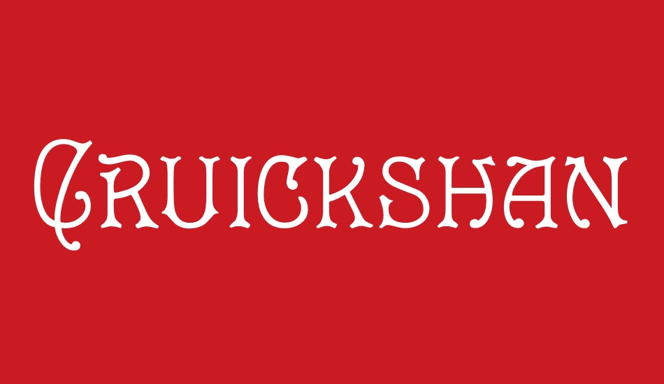 Cruickshank font big