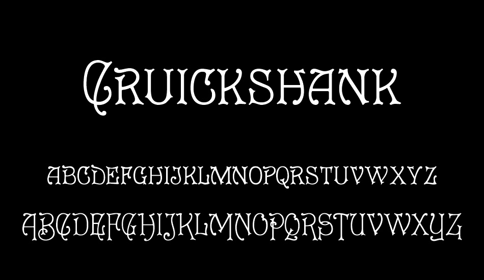 Cruickshank font