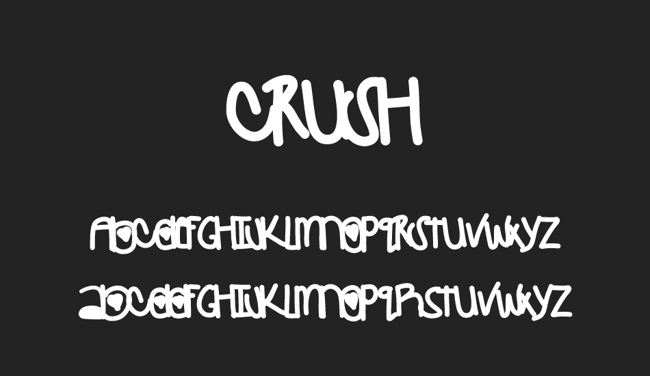 Crush font