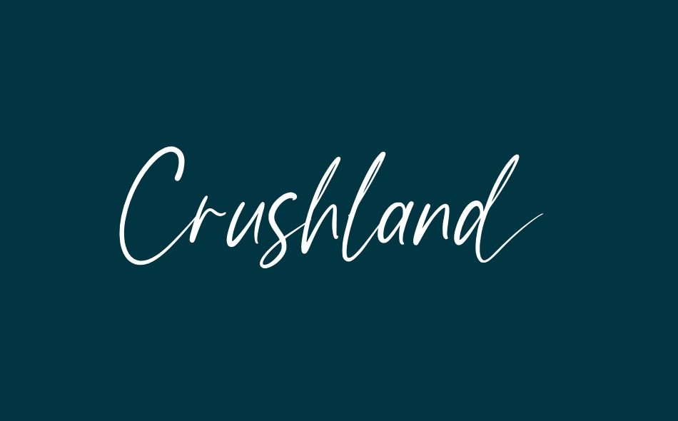 Crushland font big