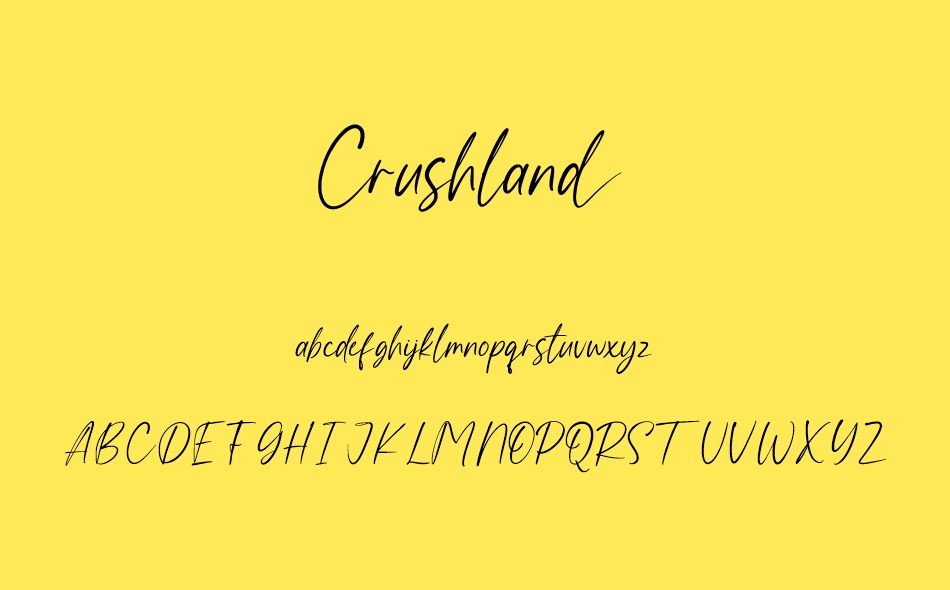 Crushland font