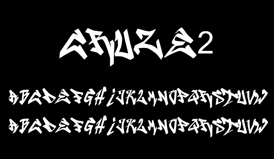 CRUZE2 font