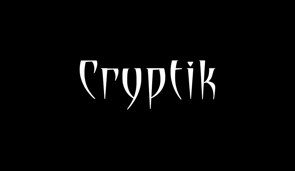 Cryptik font big