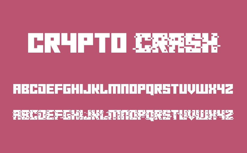 Crypto Crash font