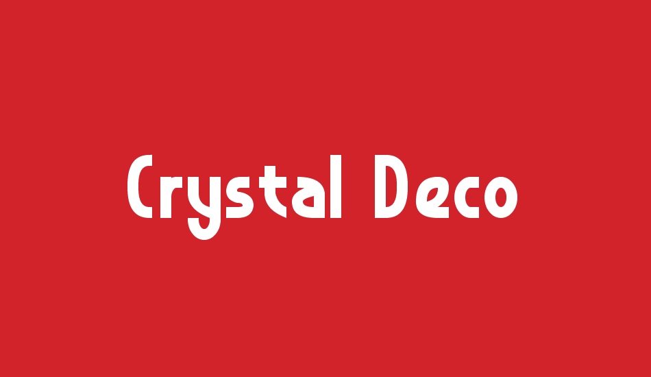 Crystal Deco font big