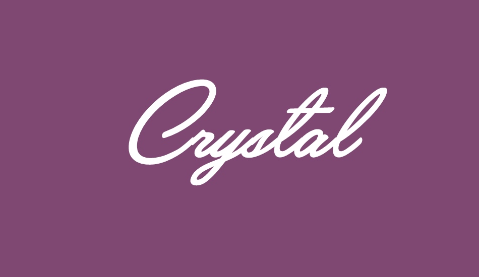 Crystal Personal Use font big