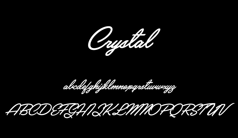 Crystal Personal Use font