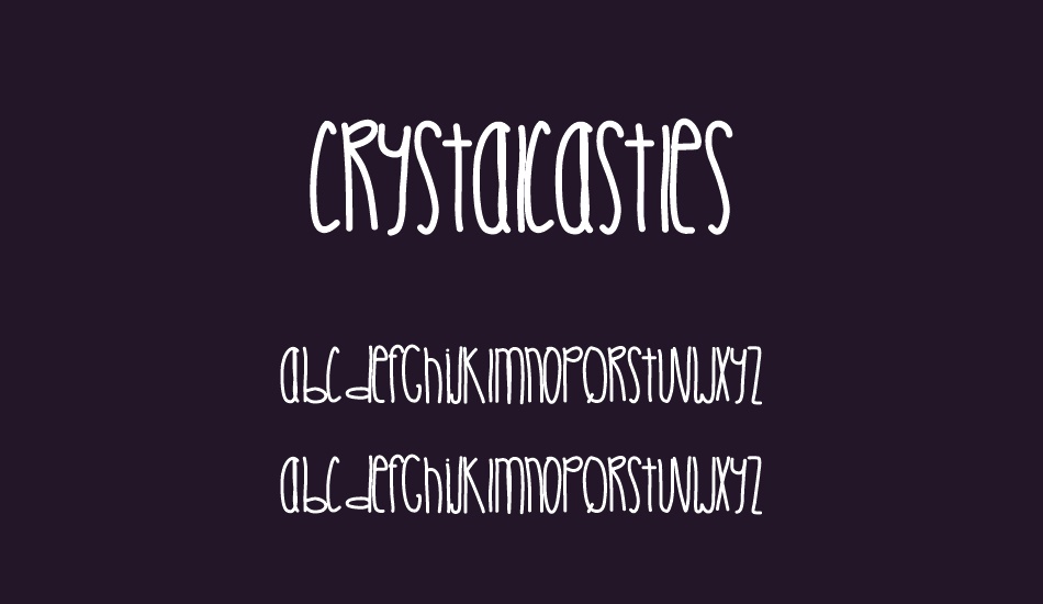 CrystalCastles font