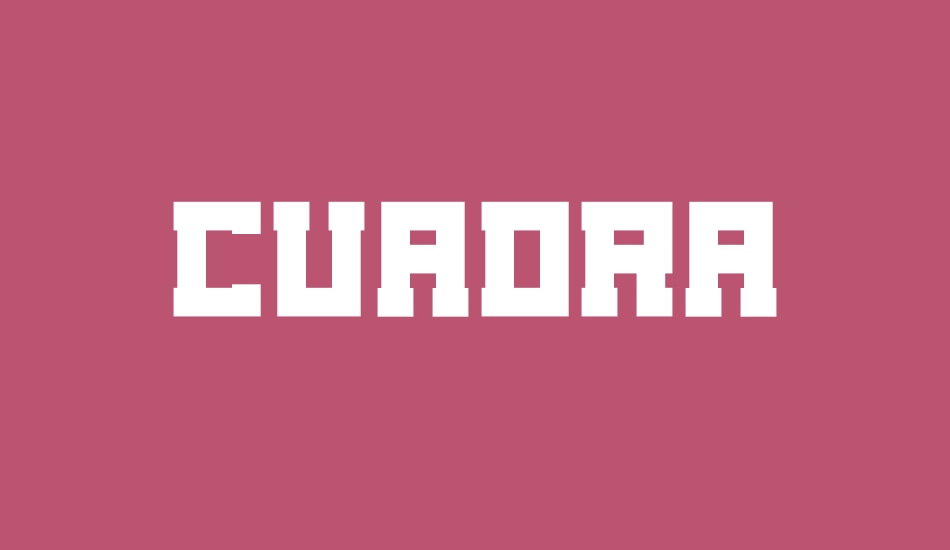 Cuadra font big