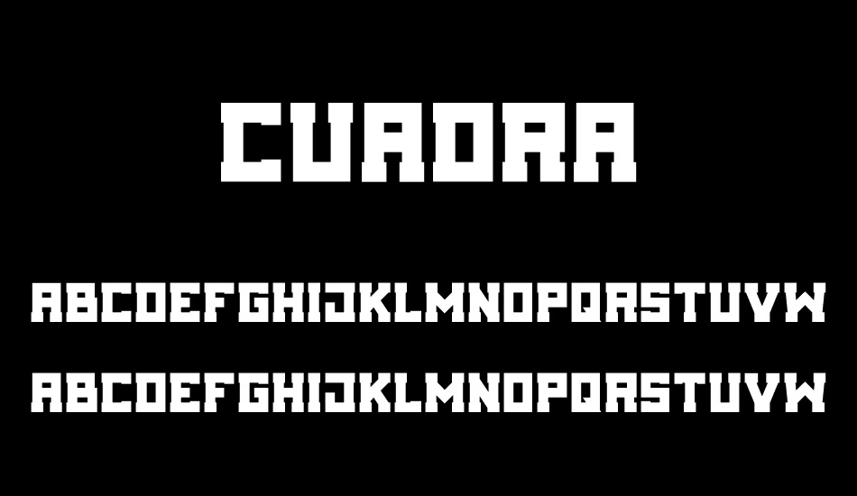 Cuadra font