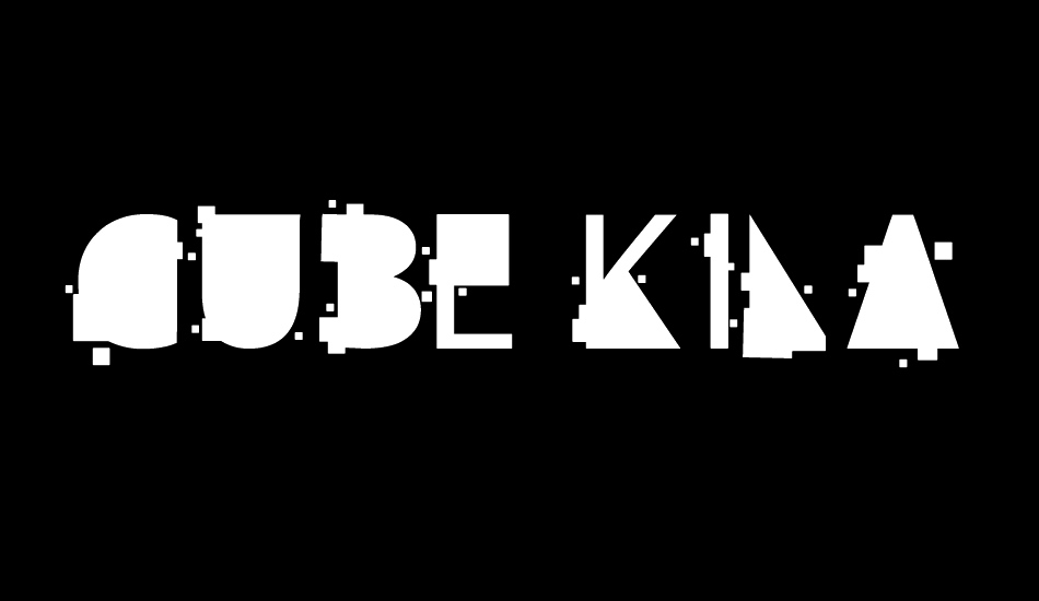 cube kila font big