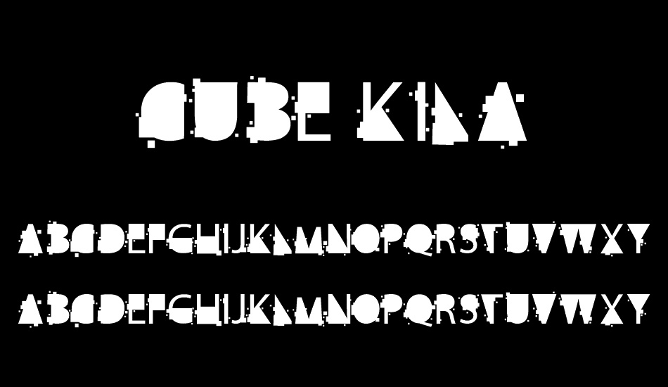 cube kila font