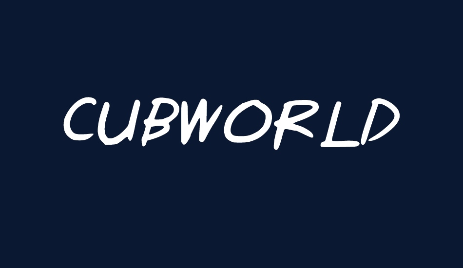 CUBWORLD font big