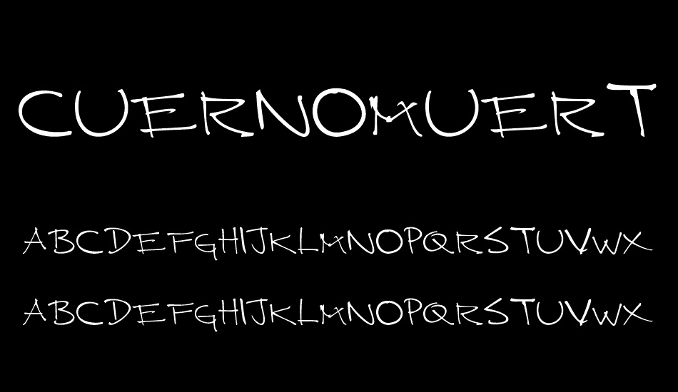 CUERNOMUERTO font