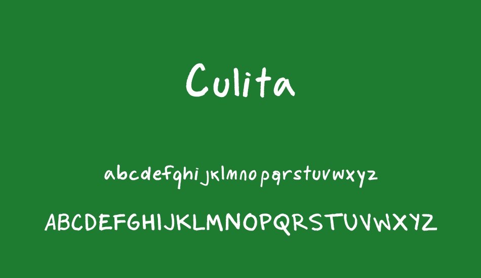 Culita font