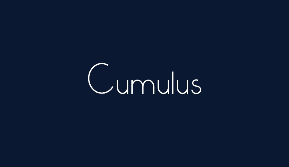 Cumulus font big