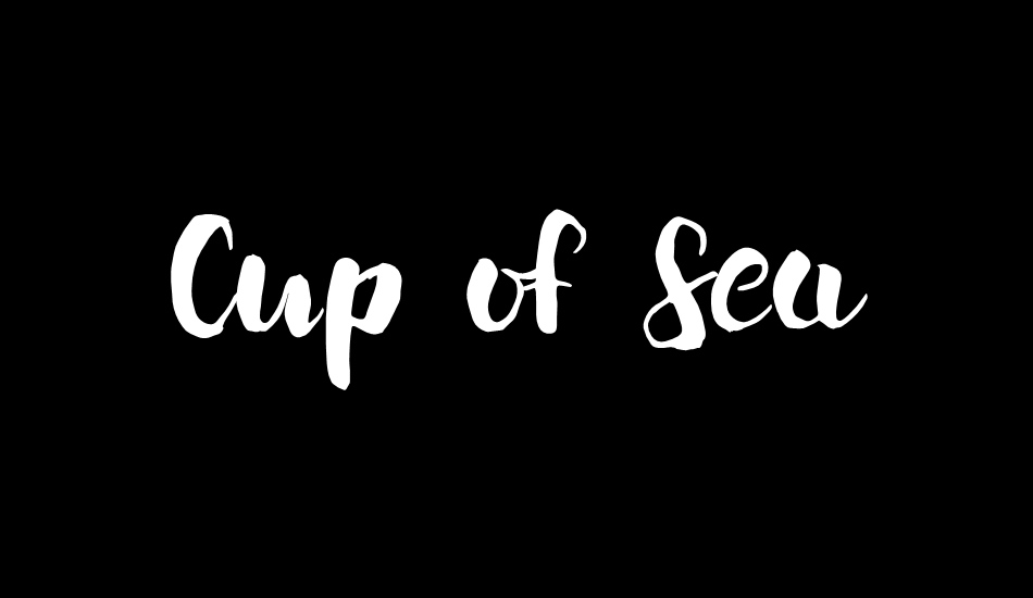 Cup of Sea font big