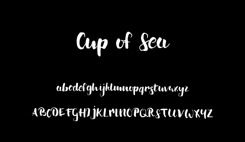 Cup of Sea font