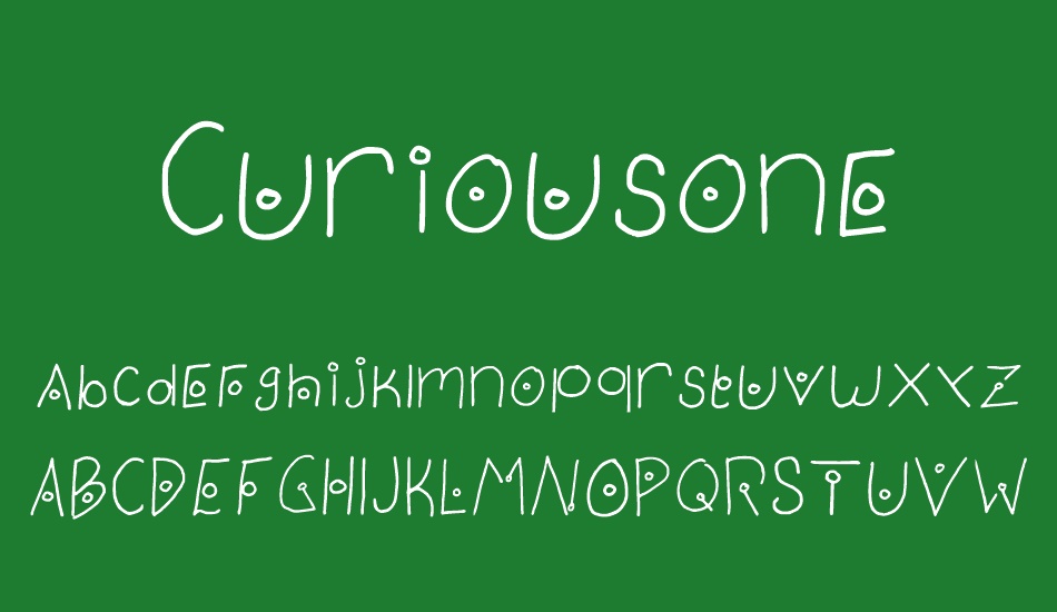 Curiousone font