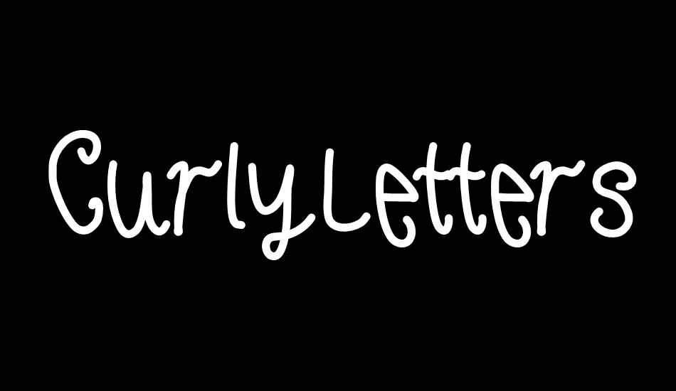 CurlyLetters font big