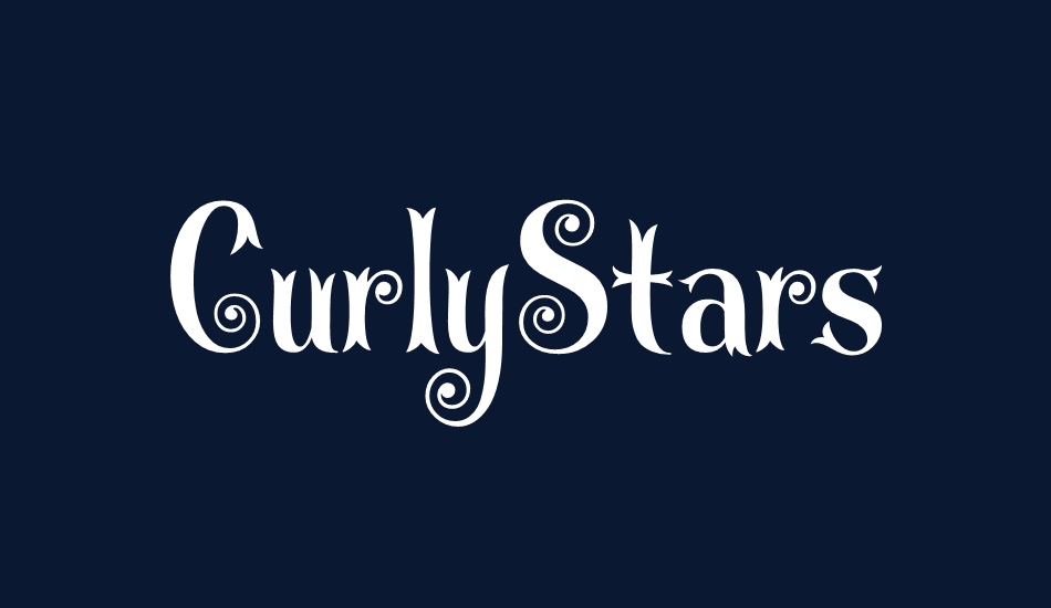 CurlyStars font big