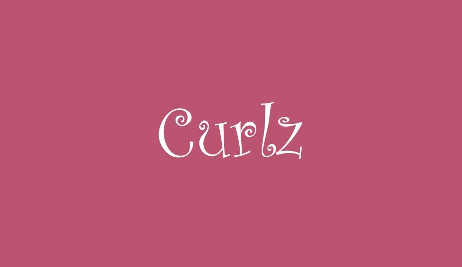 Curlz font big