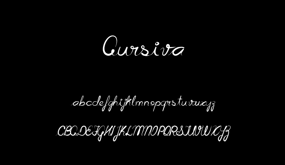 Cursiva font