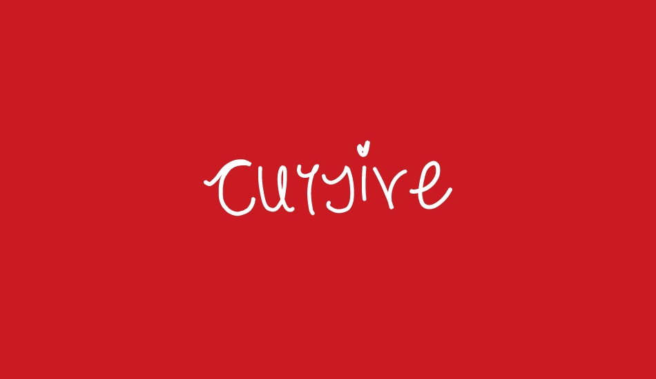 cursive font big