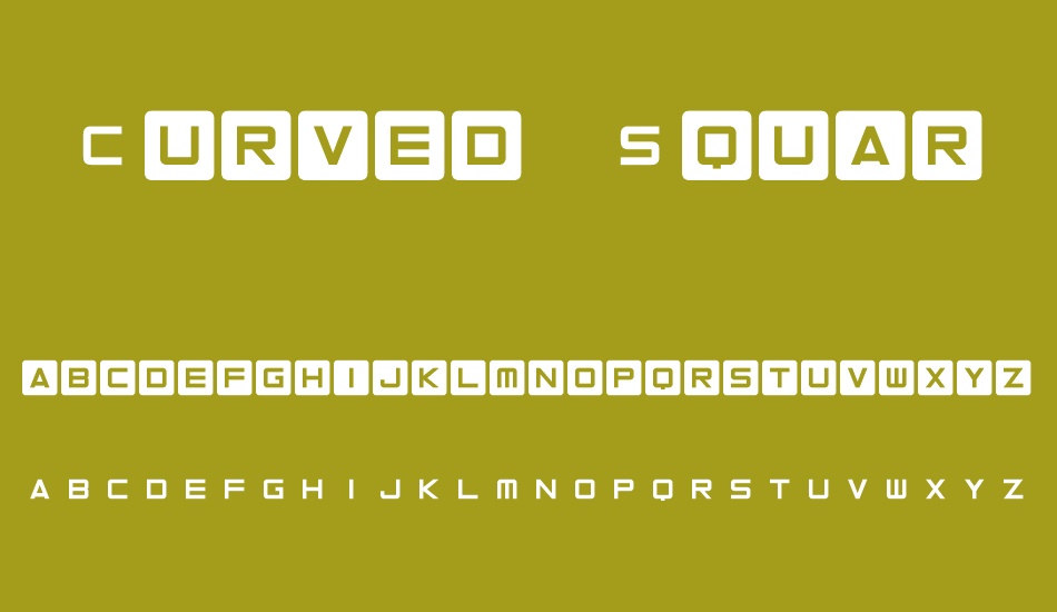 Curved Square font