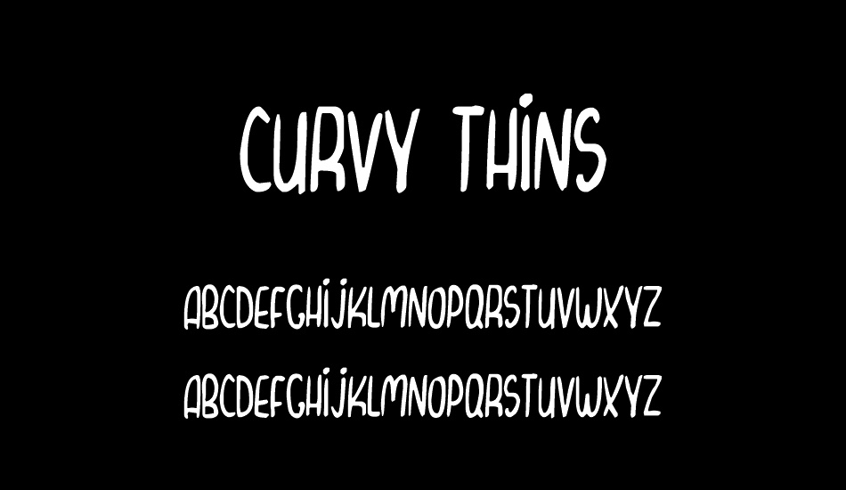 Curvy Thins font