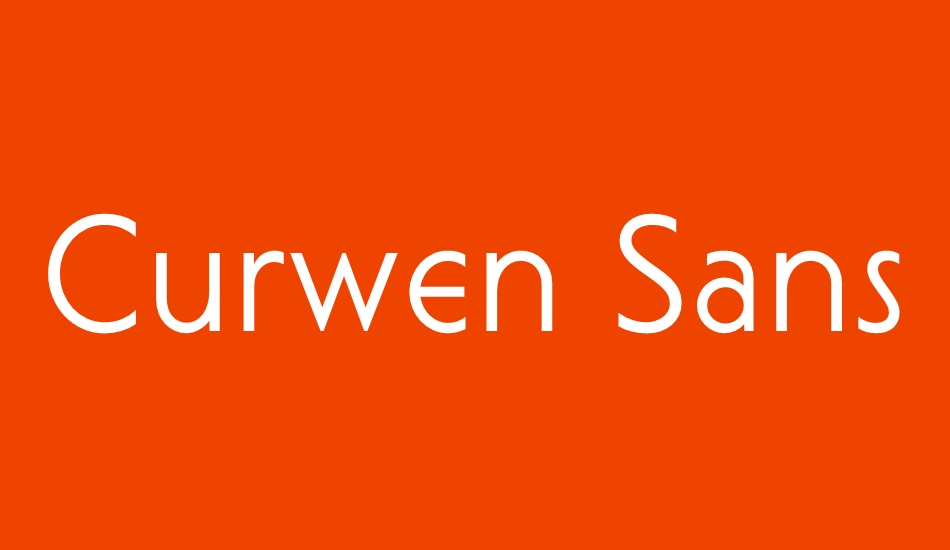 Curwen Sans font big