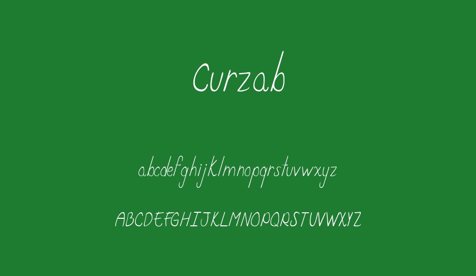 Curzab font