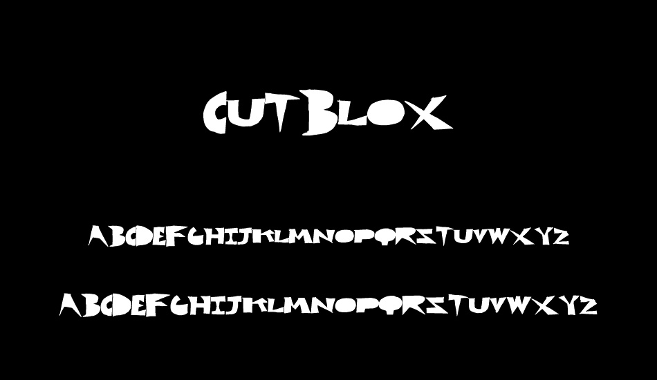 CutBlox font