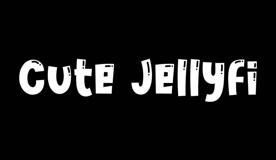 Cute Jellyfish font big