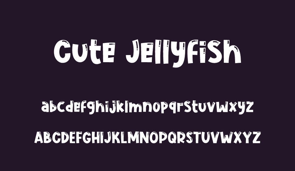 Cute Jellyfish font