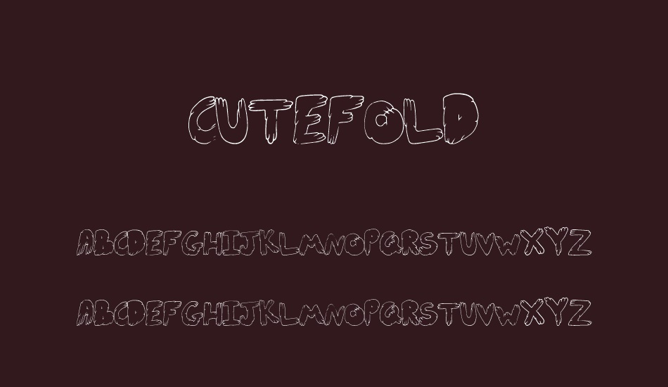 CuteFold font