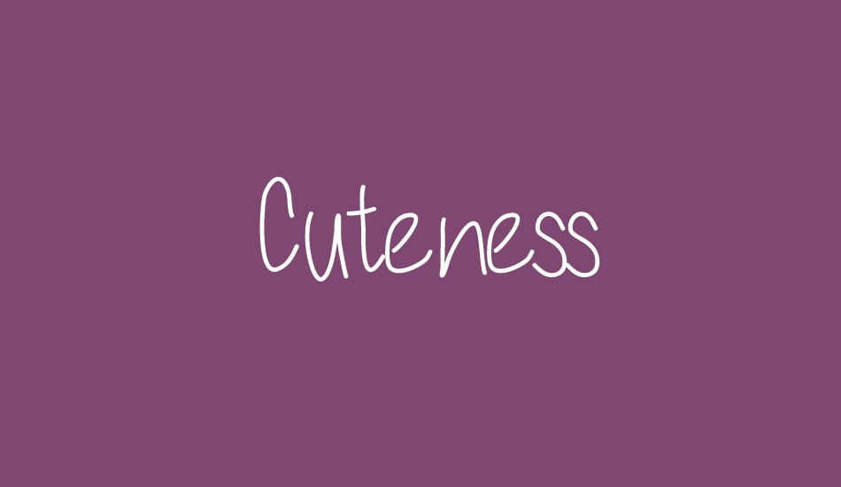 Cuteness font big