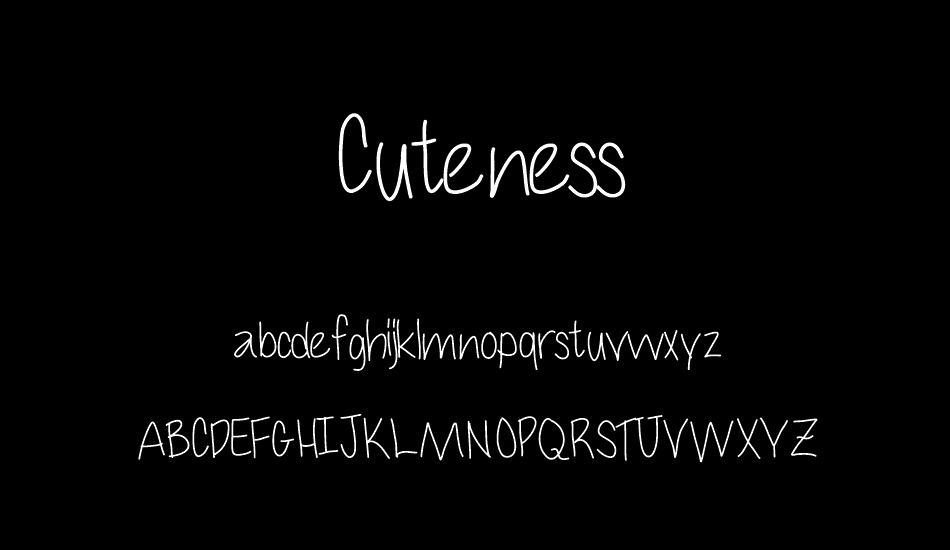 Cuteness font