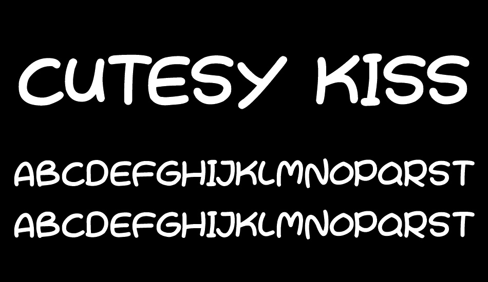 Cutesy Kisses font