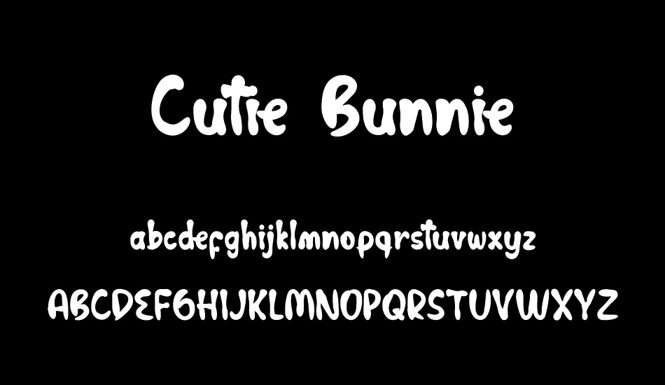 Cutie Bunnie font