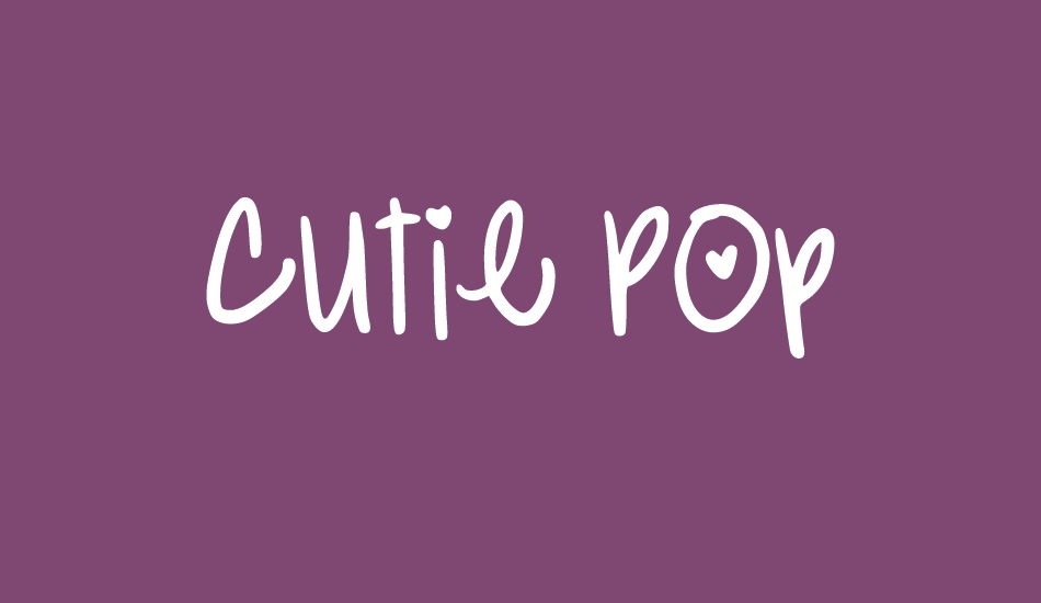 Cutie Pop font big