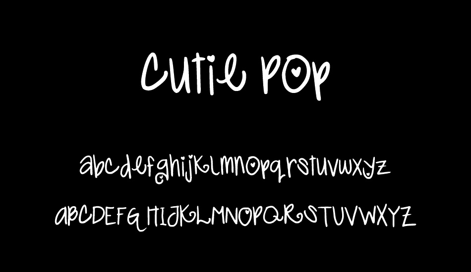 Cutie Pop font