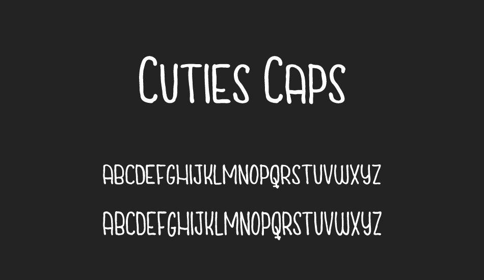 Cuties Caps font