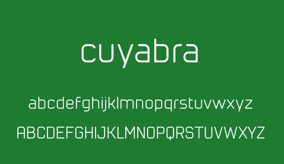 cuyabra font